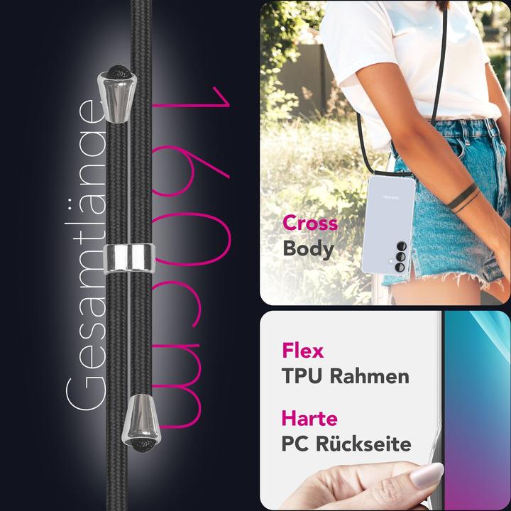 Produktbild Nalia Hangit - Klare Hülle mit Band zum Umhängen - Crossbody Lanyard Hardcover