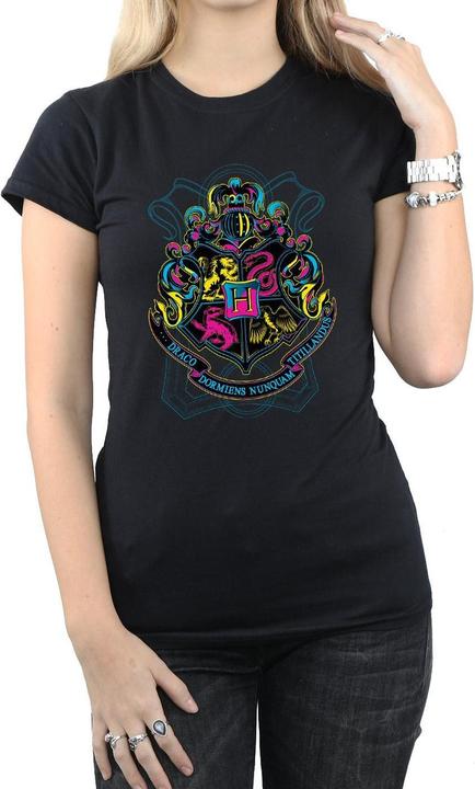 Actual product image Womens/Ladies Hogwarts Crest Cotton T-Shirt (XXL)