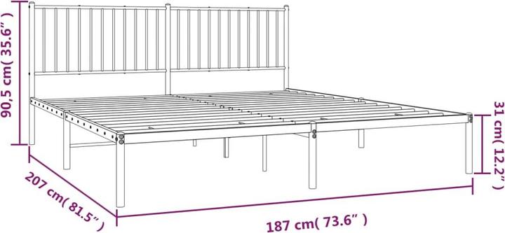 Image du produit vidaXL Bettgestell (180 x 200 cm)