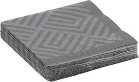 Actual product image Duni Servettes Mosaic Granite Grey 24X24 Cm (24 x 24 cm)