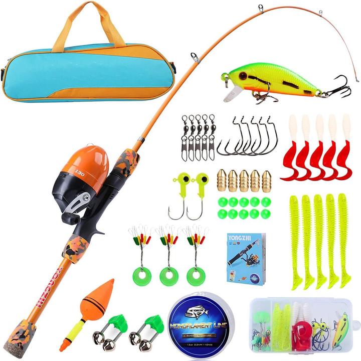 Image du produit Sougayilang Kinder-Teleskoprute mit Zubehör (Kit de pêche, Télescope, 150 cm)