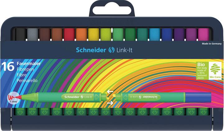 Actual product image Schneider Fiber pens - Link-It - case of 16 pcs. (Multicoloured, 16 x)