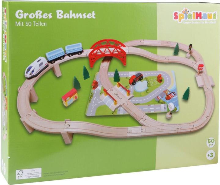 Immagine prodotto Spielmaus Set ferroviario grande 50 pezzi