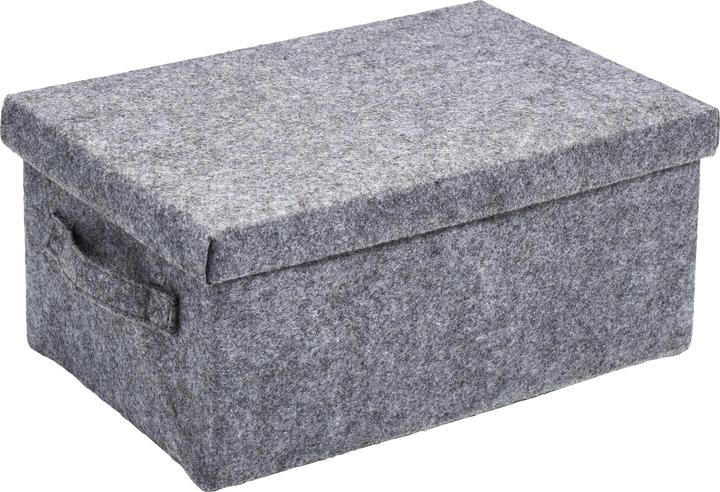 Actual product image Diaqua Storage Box Stone 31 x 21 x 14 cm, Grey (31 cm, 10.56 l, 1x)