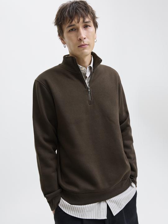 Immagine prodotto Jack & Jones Felpa monocolore con mezza zip Felpa con mezza zip (S)