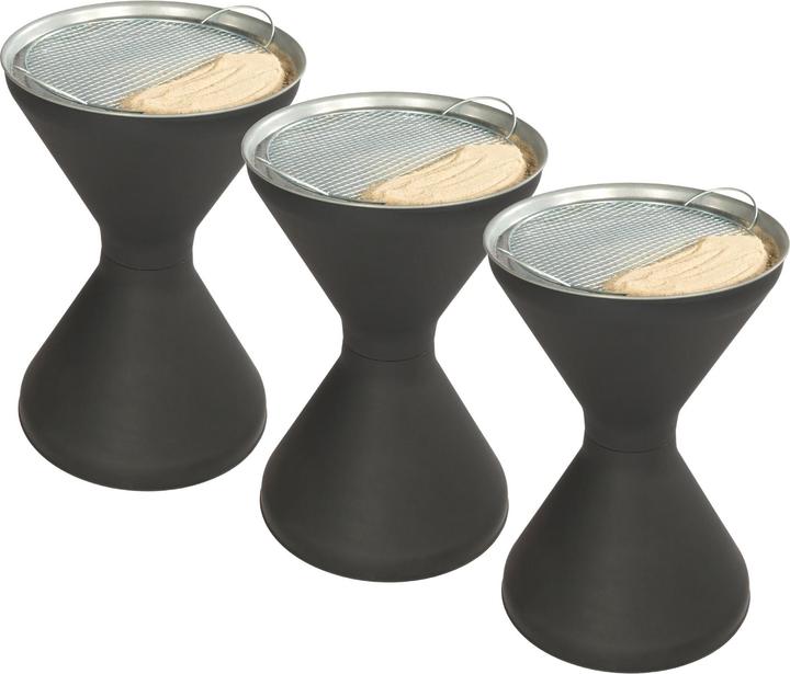 Actual product image Novaliv 3x Standaschenbecher für draussen 60cm hoch 40cm Ø inklusive 3x Beutel Sand Standaschenbecher