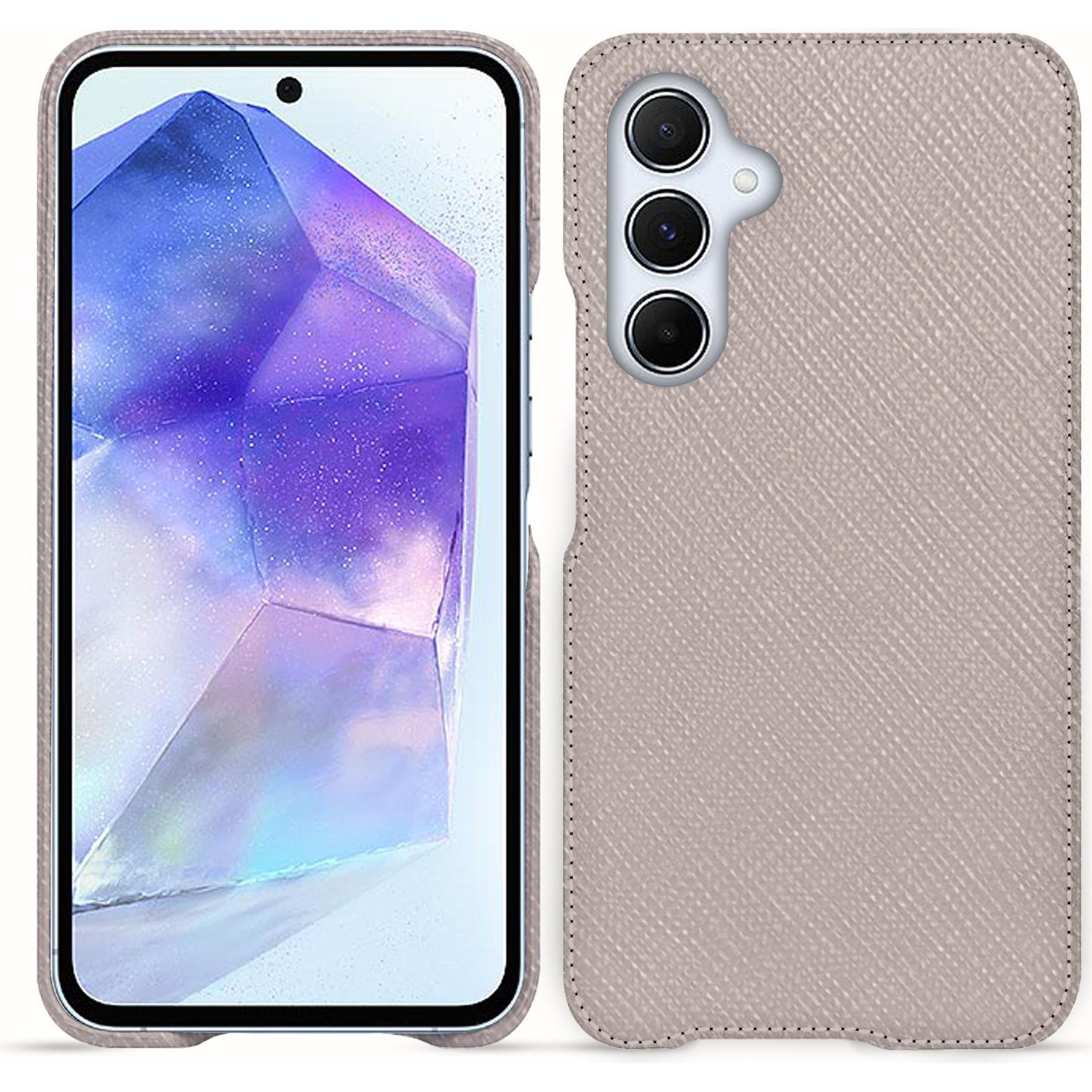 Thumbnail - Noreve Lederschutzhülle (Samsung Galaxy A55), Smartphone Hülle, Beige