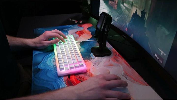 Actual product image CHERRY xtrfy K5V2 65% / FR / WHITE (FR, Cable)