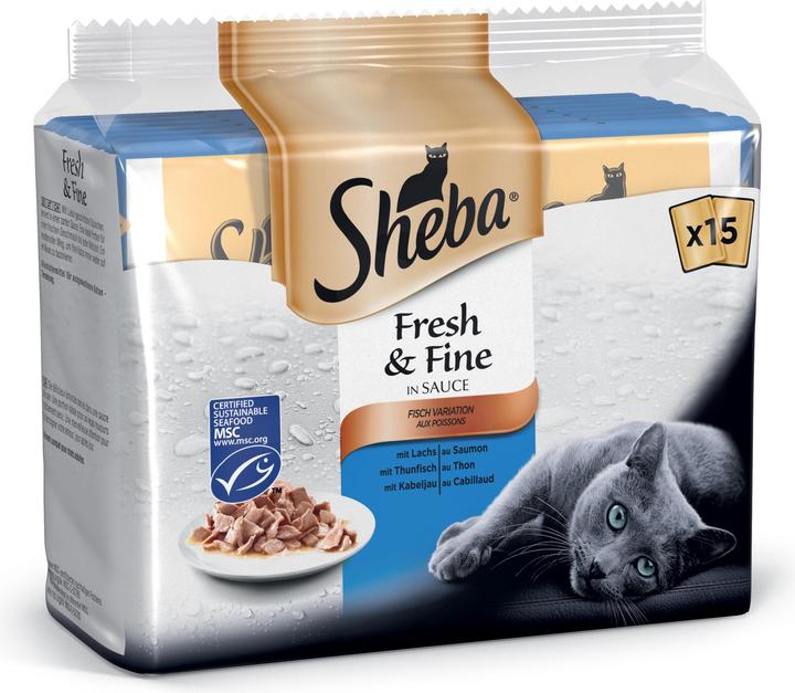 Sheba Fresh & Fine in Sauce (Senior, Adult, 15 pcs., 750 g)