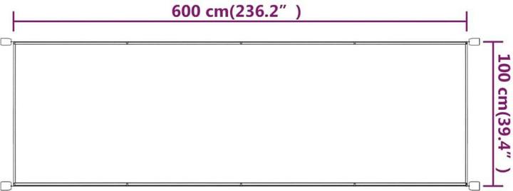 Produktbild vidaXL Senkrechtmarkise (1 m)