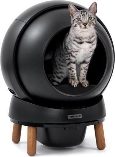 Image du produit PetSafe - Ecom Smartspin Auto CatLitter Box robot - 53 x 49 x 47cm - Black (Bac à litière autonettoyant)