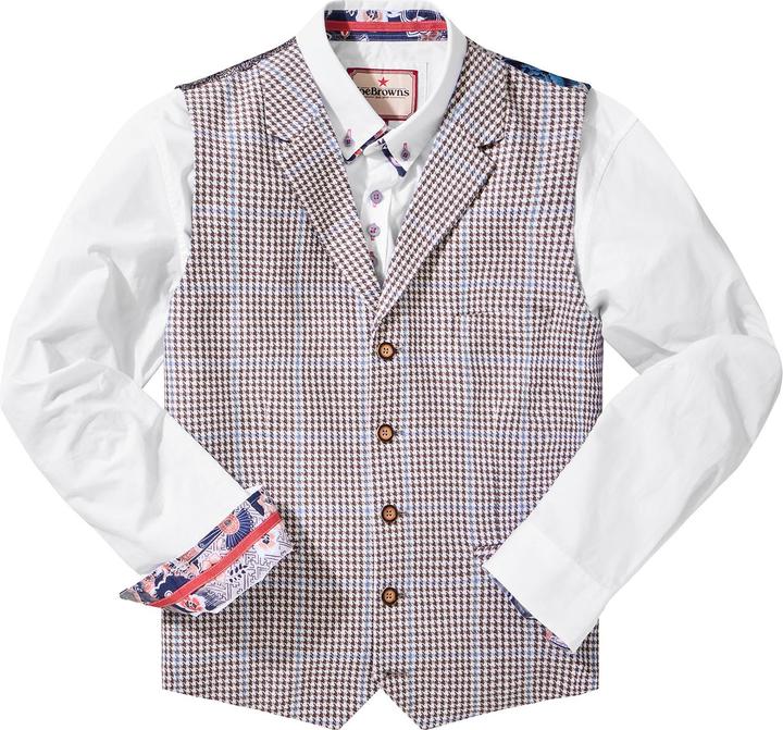 Image du produit Joe Browns Linen Blend Houndstooth Waistcoat (Bande de fréquences 38 (2600 MHz))