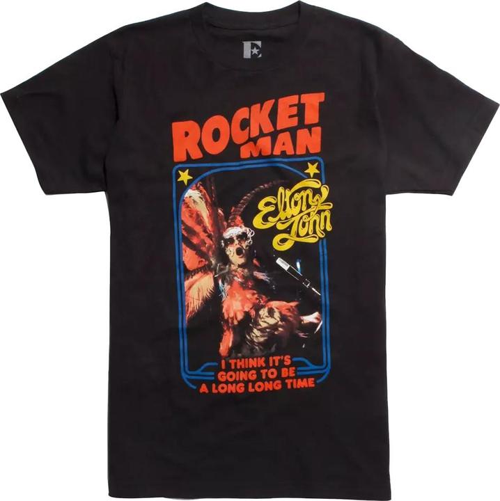Produktbild Elton John Adult Rocket Man Feathersuit TShirt aus Baumwolle (XL)
