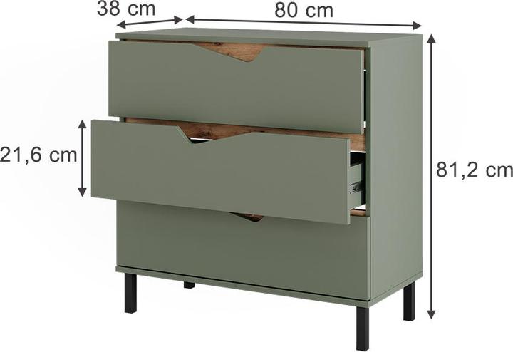 Image du produit Vicco Marelle (80 x 38 x 81.20 cm)