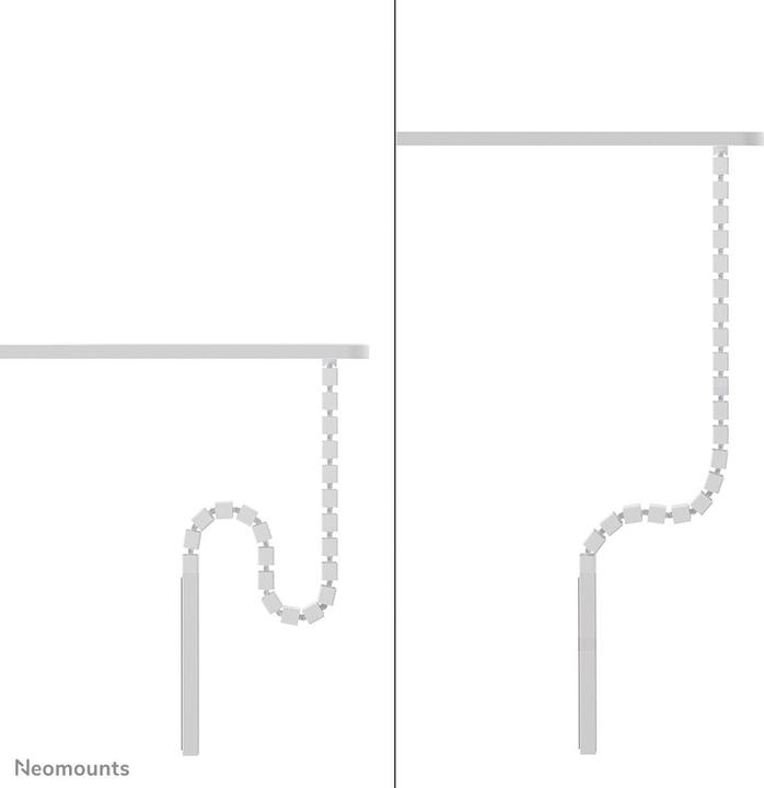 Produktbild Neomounts Kabelkanal flexibel weiss/Schraubbefestigung (Kabelschlauch, 3.30 cm)