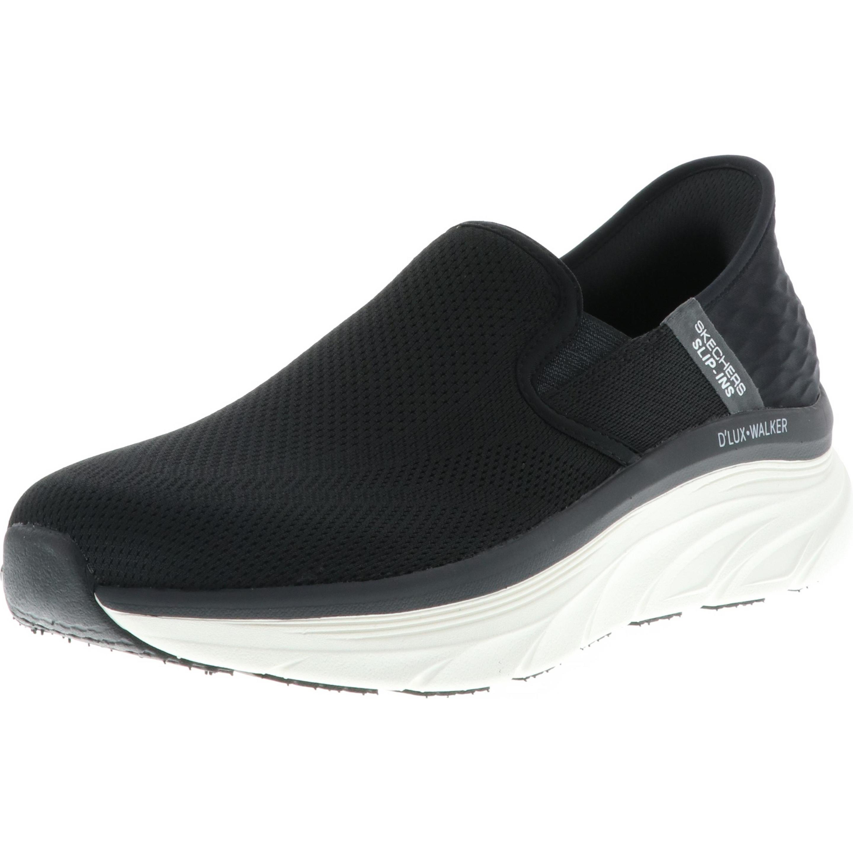 Skechers, Herren, Sneaker, 232455/BRN D'Lux Walker-Orford Herren Sneaker Turnschuhe Slipper VEGAN schwarz, Schwarz, (43)