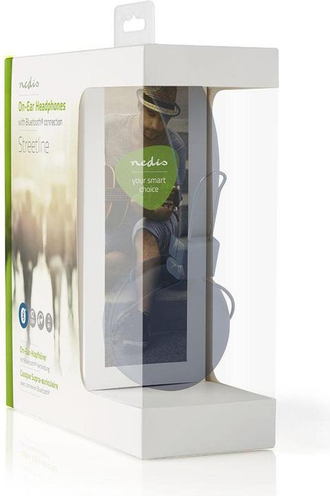 Produktbild Nedis Bluetooth On-Ear Faltbar Integriertes Mikrofon Schwarz, HPBT1100BK, one-Size (Keine Geräuschunterdrückung, 15 h, Kabellos)