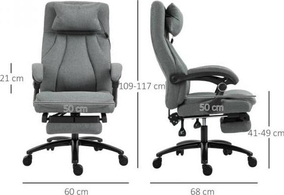 Produktbild Vinsetto Bürostuhl mit Massagefunktion