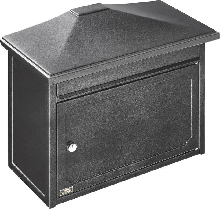 Actual product image Burg Wächter Galvanised steel letter box WxHxD 345/410/205 mm Copenhagen 882 Old iron