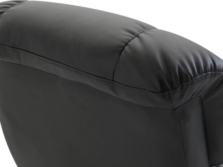 Image du produit Swisshandel24 Fauteuil de massage Repose-pieds Noir Fauteuil de relaxation Fauteuil de télévision électrique avec