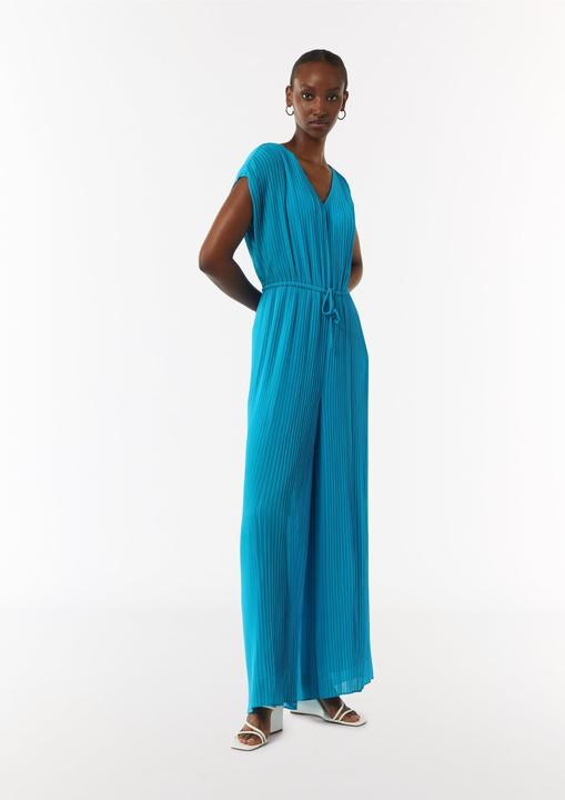 Produktbild Comma Overall Plissee-Jumpsuit mit V-Ausschnitt (46)