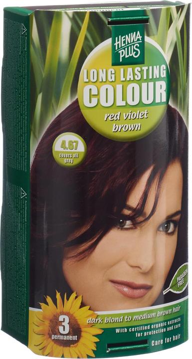 Produktbild Hennaplus Long Lasting Colour (4.67 Rot-Violet-Braun)