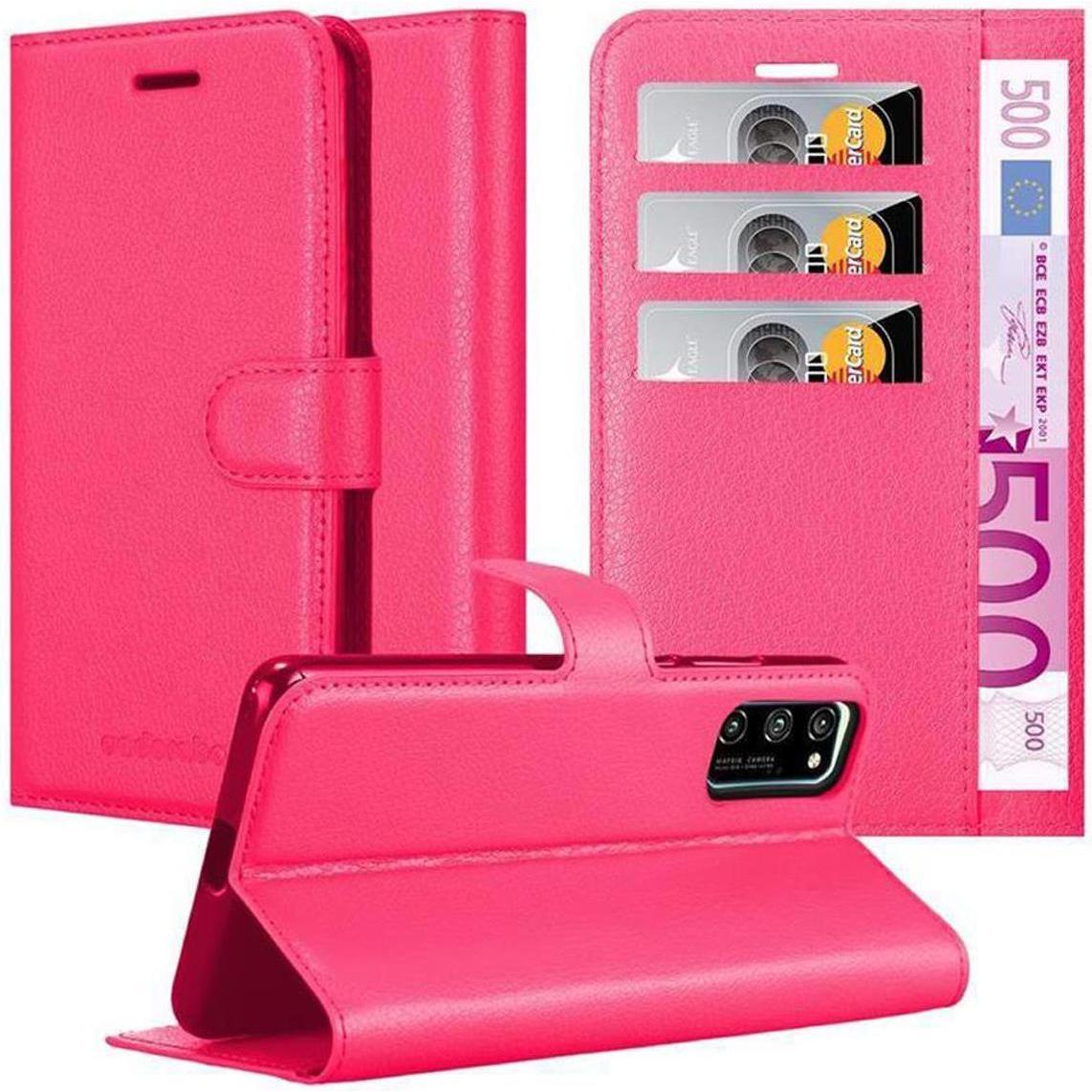 Cadorabo Book mit Standfunktion Cover (Honor View 30 Pro), Smartphone Hülle, Pink