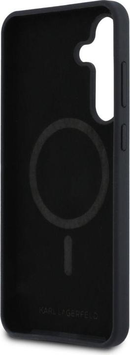 Productafbeelding Karl Lagerfeld - Silicone KC Heads MagSafe (KLHMS25FESKCHTCK) - Samsung Galaxy S25 FE - Black (Samsung Galaxy S25 FE)