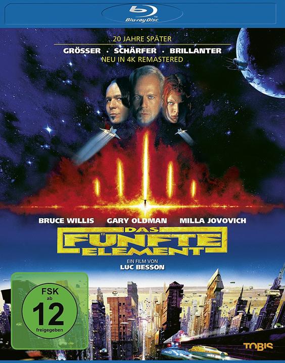 Das fünfte Element - Remastered 2017-BR (Blu-ray, 1997, Deutsch)