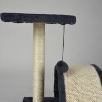 Actual product image Lola Toys cat tree with toy and tunnel 38cm anthracite (Cat scratching toy)