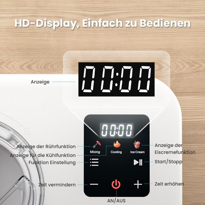 Produktbild Acmeenjoy Eismaschine mit Rezeptheft