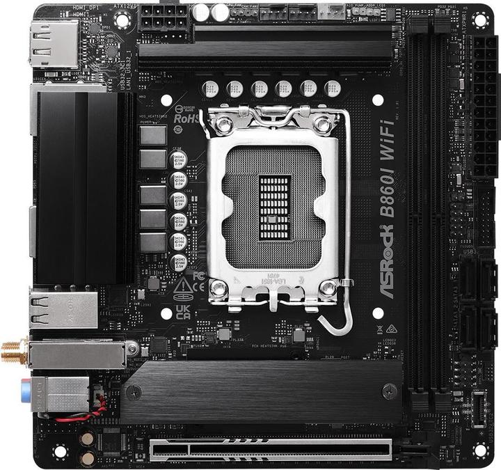 AsRock B860I WiFi (LGA 1851, Intel B860, Mini-ITX)
