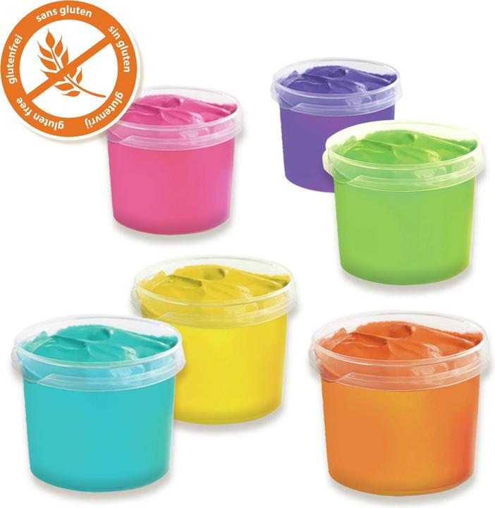 Produktbild Ses SES-Fingerfarben-Mega-Set 6 Farben X 110 Ml (Flieder, Orange, Gelb, Grün, Blau, Pink, 660 ml)