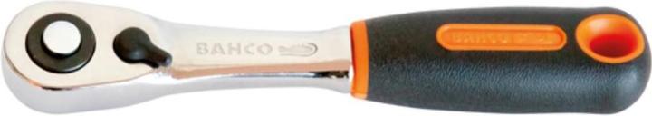 Actual product image Bahco 1/4" reversible ratchet with slim ratchet head, 72 teeth and 5° reverse swivel angle, 120 mm (1/4")