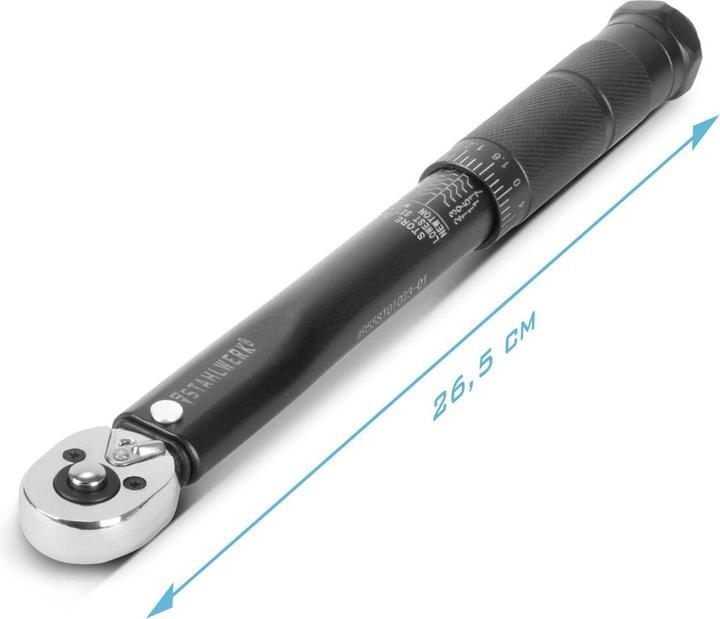 Actual product image Stahlwerk Torque spanner TW-25 ST 5-25 Nm 1/4" inch reversible ratchet (1/4", 5 Nm, 25 Nm)