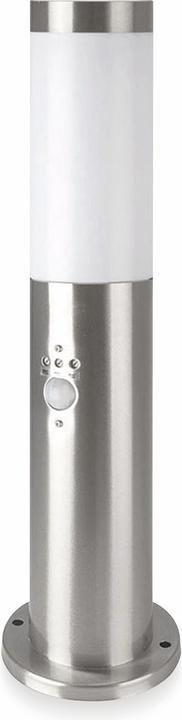 Produktbild V-TAC Poller-Aussenleuchte VT-838, IP44, E27, PIR-Sensor, 450mm, Edelstahl, VT-8964, Nickel-satiniert (200 lm, E27, IP44)