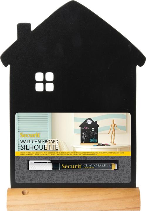 Produktbild Securit Tischkreidetafel Silhouette Haus (Wandtafel, 21 x 33 cm)