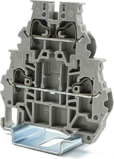 Produktbild RS PRO Reihenklemme Doppelstock Grau, 4mm², 1 kV /