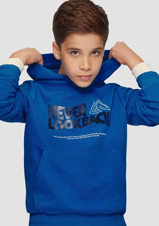 Produktbild s.Oliver Sweatshirt Wärmendes Kapuzen-Sweatshirt mit Frontprint (134)