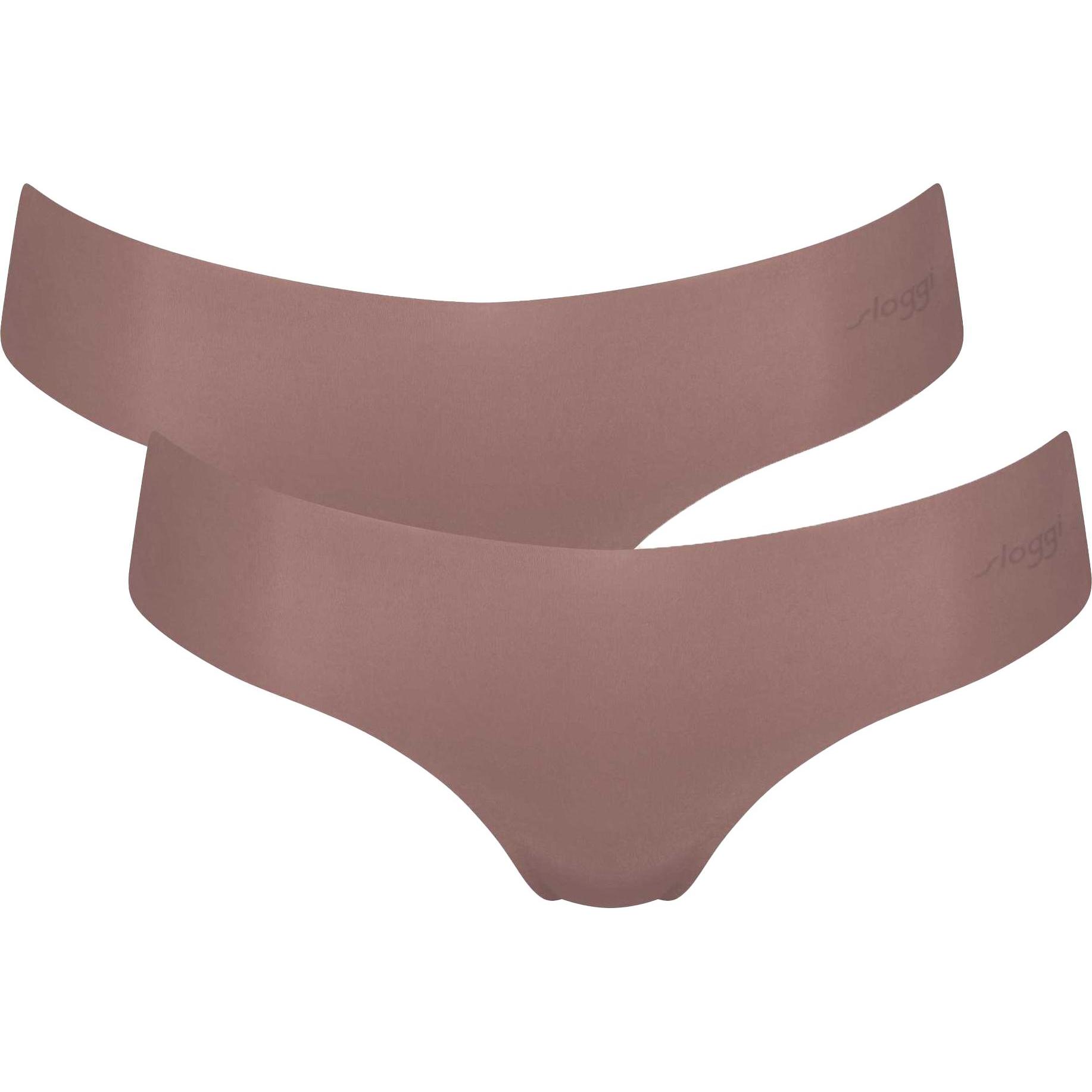 Sloggi, Damen, Unterhosen, Zero Microfibre Hipstring, Braun, (L, 2er Pack)