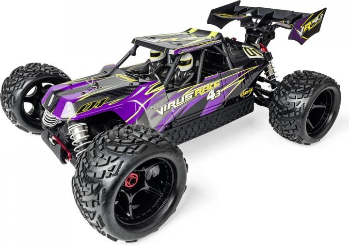 Actual product image Carson 1:8 Virus Race 4.3 4S bl. 100% RTR purple (RTR Ready-to-Run)