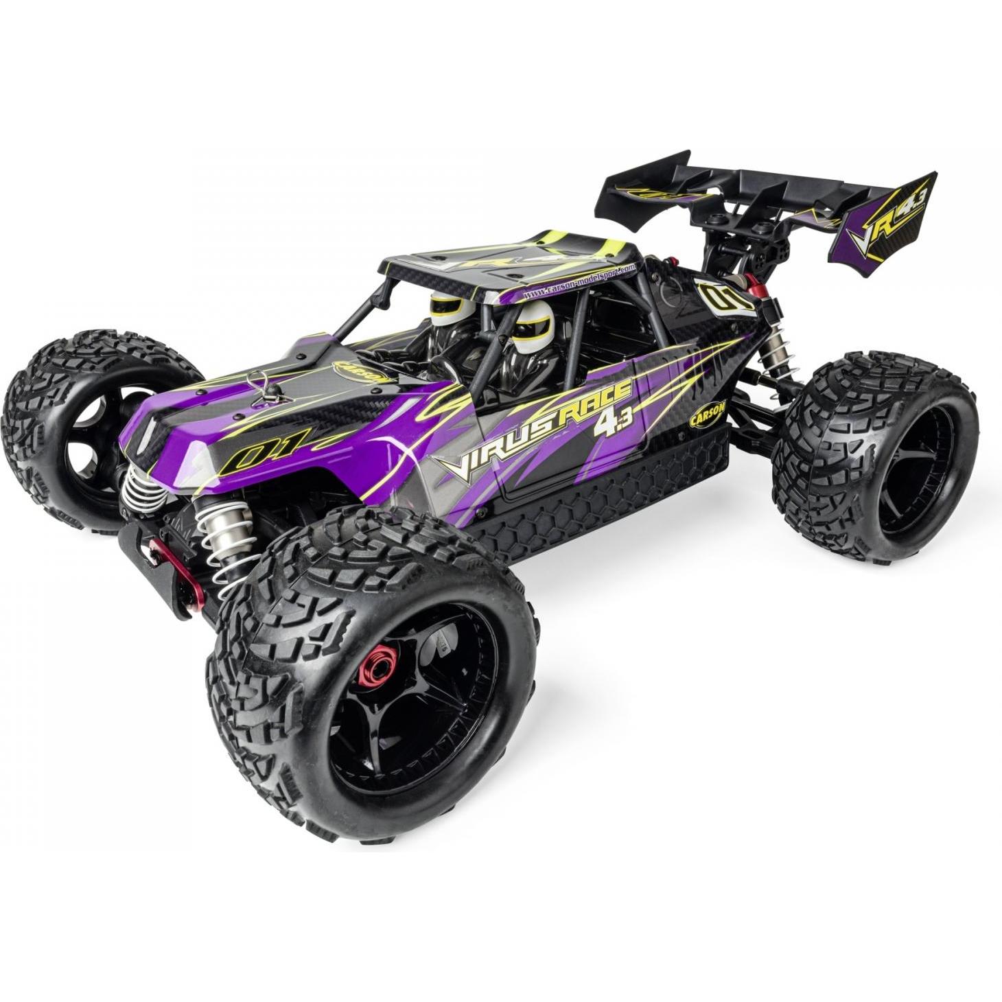 Thumbnail - Carson 1:8 Virus Race 4.3 4S bl. 100% RTR lila (RTR Ready-to-Run)