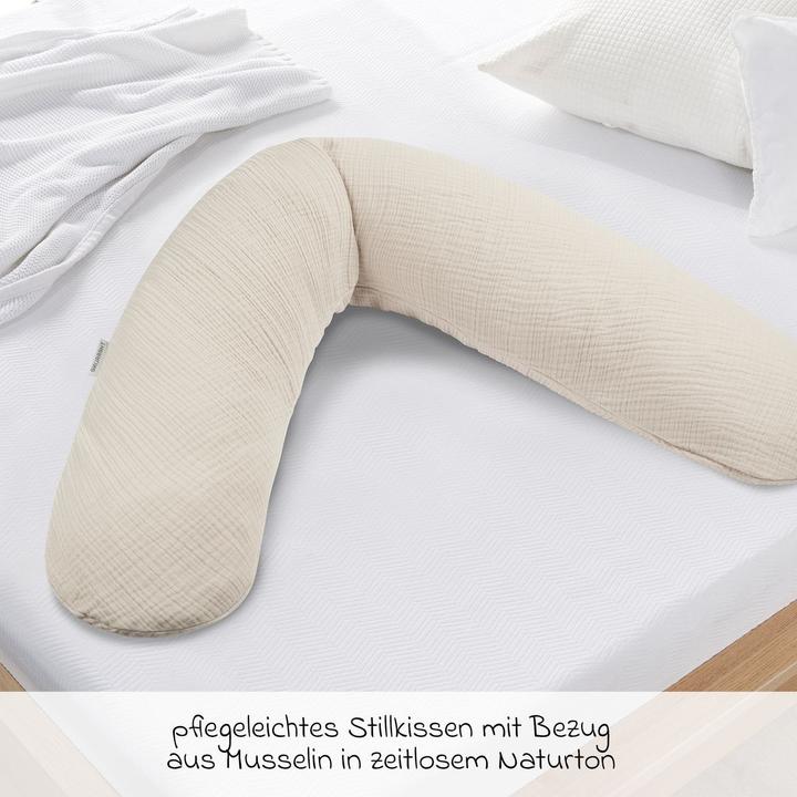 Produktbild Theraline Stillkissen Stillkissen Dodo Premium mit feiner Perlen-Füllung (180 x 34 cm)