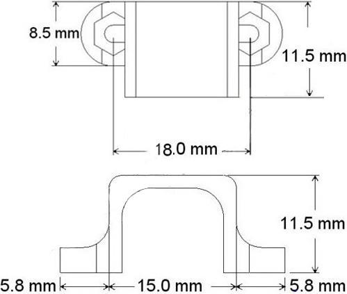 Produktbild OEM Micro Metal Gearmotor Bracket Extended (Bauelemente)