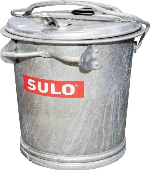 Produktbild SULO Mülleimer, 35 l Fassungsvermögen, aus verzinktem Stahl (35 l)
