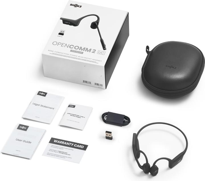 Produktbild Shokz OpenComm2 USB-A Dongle (ANC, 8 h, Kabellos)