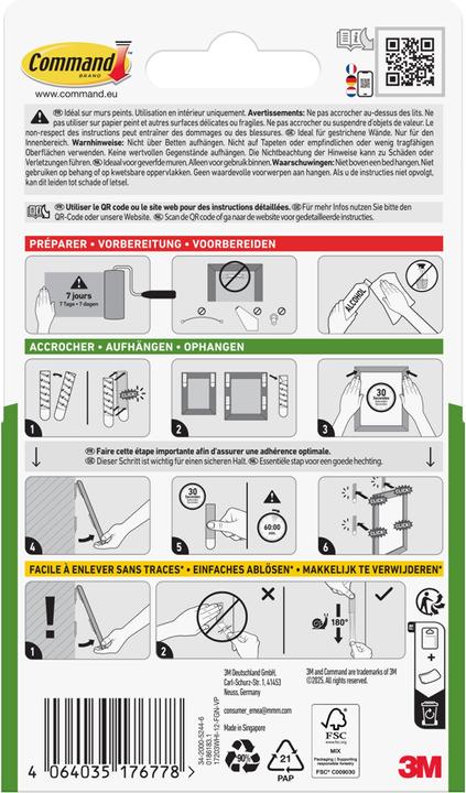 Produktbild Command Bilder-Montage Strips S und M, Vorteilspack
