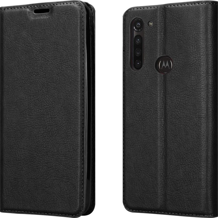 Actual product image Cadorabo Book Invisible Magnet Cover (Motorola Moto G8 Power Lite)