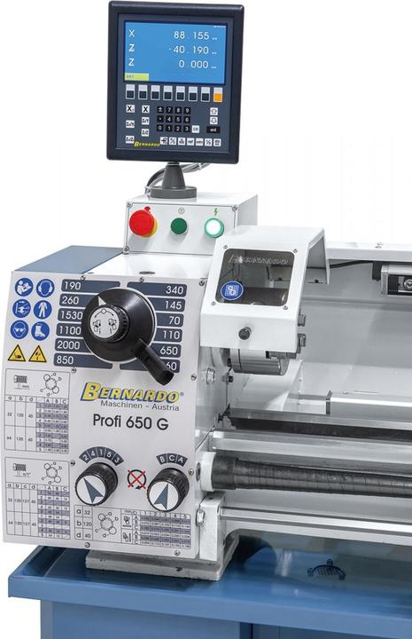 Immagine prodotto Bernardo Cantina Bernardo - Leit- und Zugspindeldrehmaschine Profi 650 G / 400 V, inkl. 2-Achs-Digitalanzeige ES-12 V
