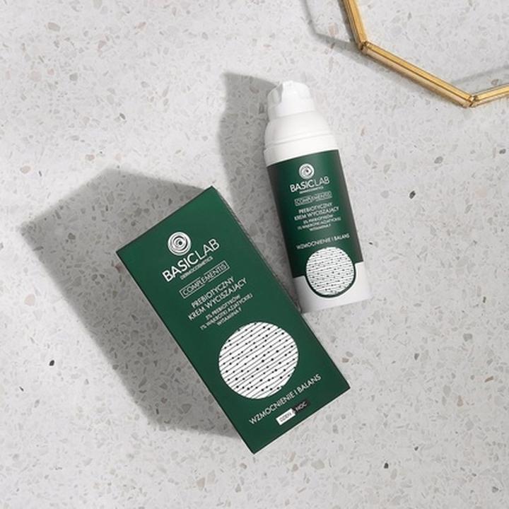 Image du produit BasicLab Complementis Prebiotic Crème Calmante Avec 5% de prébiotiques. 1% Centella Asiatica et Vitamine F (50 ml, Crème 24h)